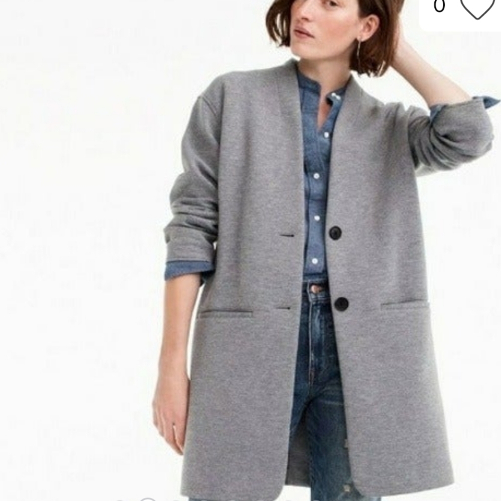 Oversized sweatshirt coatigan